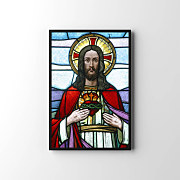 Plagát Ježiš vitráž  zv24175